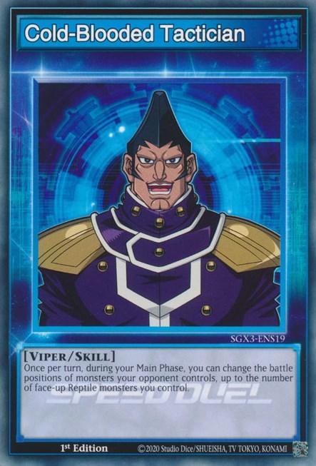 Cold-Blooded Tactician [SGX3-ENS19] Common (ONLINE ORDER ONLY)