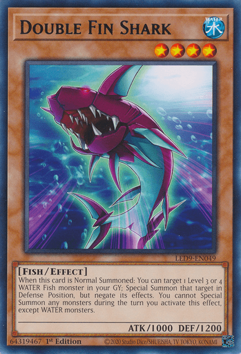 Double Fin Shark [LED9-EN049] Rare (ONLINE ORDER ONLY)