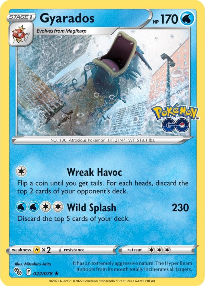 Gyarados (022/078) [Pokémon GO] (Online Only)