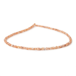 3mm Rose and Champagne Zircon Faceted Rondelle Beads 14 inch 200 pieces