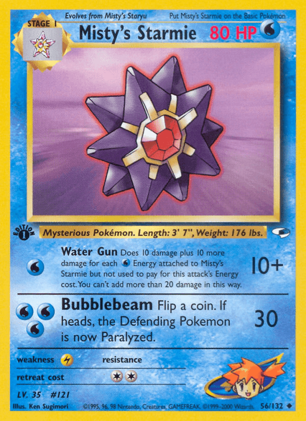 Misty's Starmie (56/132) [Gym Heroes 1st Edition] (Online Only)