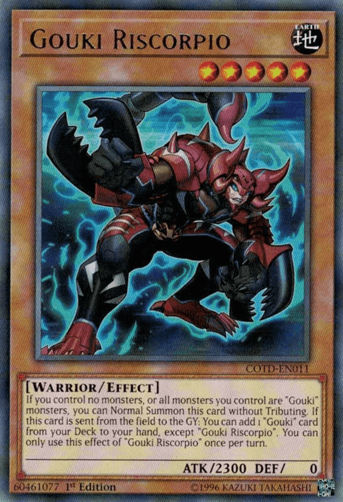 Gouki Riscorpio [COTD-EN011] Rare (ONLINE ORDER ONLY)