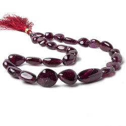 9.5x9.5-26x9.5mm Rhodolite Garnet Plain Nuggets 16 inch 28 pieces (ONLINE ORDER ONLY)