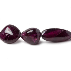 9.5x9.5-26x9.5mm Rhodolite Garnet Plain Nuggets 16 inch 28 pieces (ONLINE ORDER ONLY)