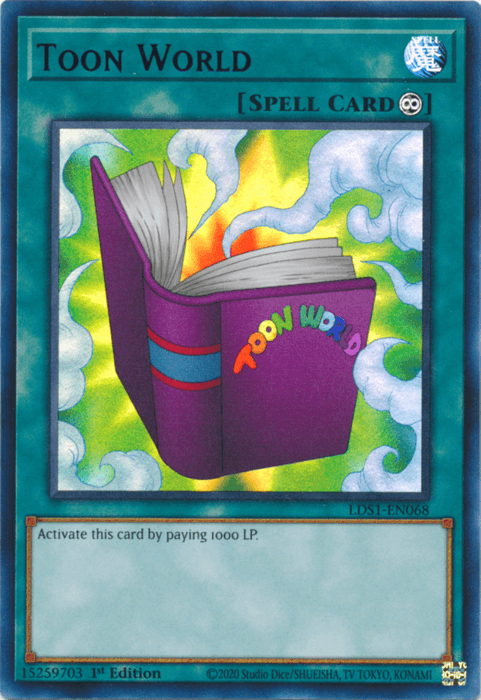 Toon World (Green) [LDS1-EN068] Ultra Rare (ONLINE ORDER ONLY)