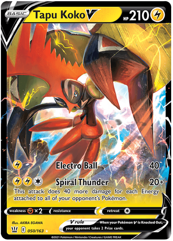 Tapu Koko V (050/163) [Sword & Shield: Battle Styles] (Online Only)