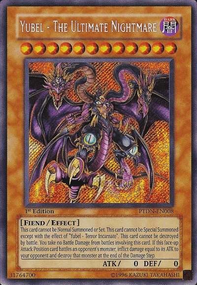 Yubel - The Ultimate Nightmare [PTDN-EN008] Secret Rare (ONLINE ORDER ONLY)