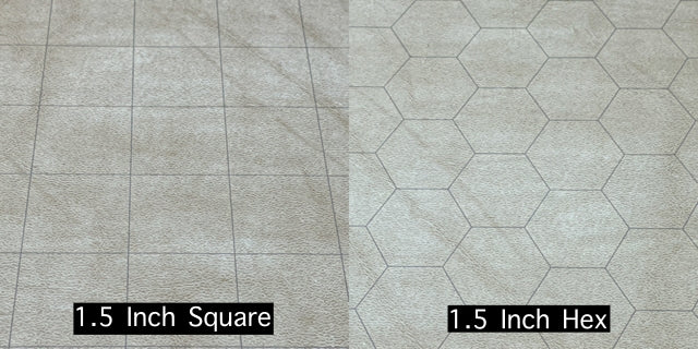 Reversible Battlemat™ 1½" Squares & 1½" Hexes (23 ½" x 26" Playing Surface) (Online Only)
