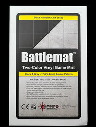 [Preorder] Battlemat™ 1" Reversible Black-Grey Squares (23½" x 26" Playing Surface) (Online Only)