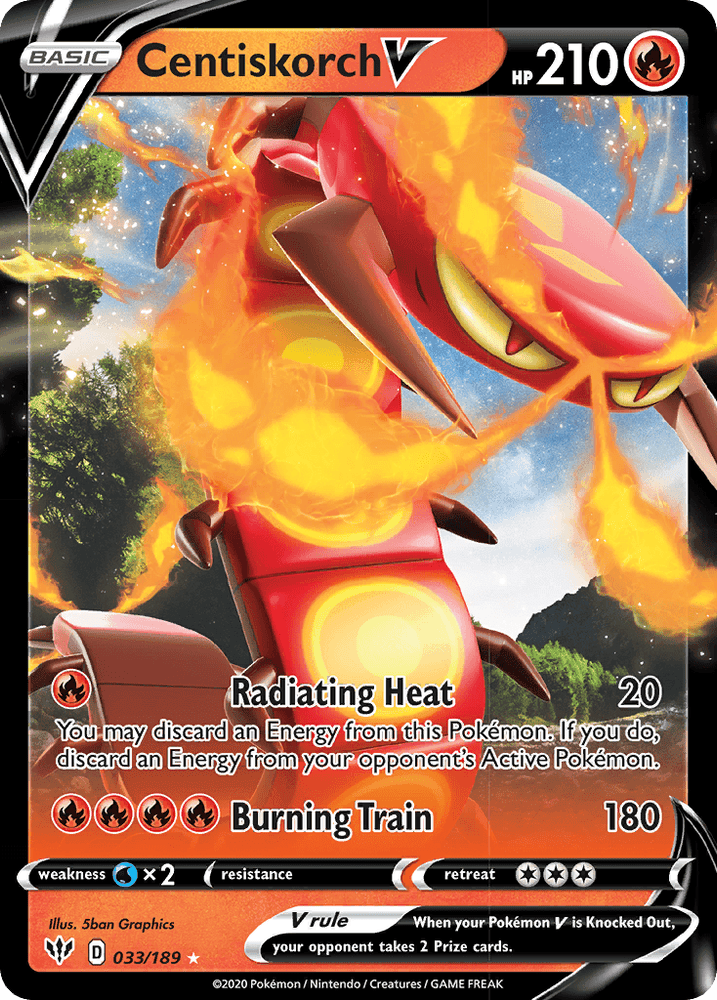 Centiskorch V (033/189) [Sword & Shield: Darkness Ablaze] (Online Only)