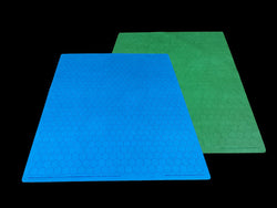 [Preorder] Megamat® 1" Reversible Blue-Green/Black-Grey Squares/Hexes (34½" x 48" Playing Surface) [Multiple Options] (Online Only)