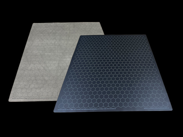 [Preorder] Megamat® 1" Reversible Blue-Green/Black-Grey Squares/Hexes (34½" x 48" Playing Surface) [Multiple Options] (Online Only)