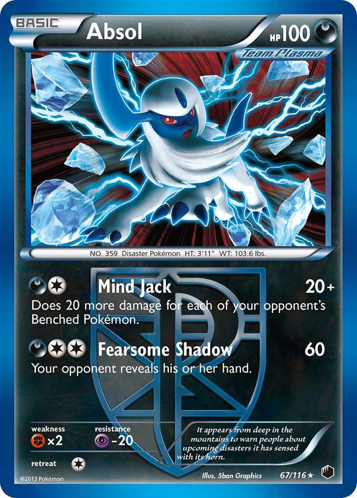Absol (67/116) (Moltres Legendary Battle Deck) (Theme Deck Exclusive) [Black & White: Plasma Freeze] (Online Only)
