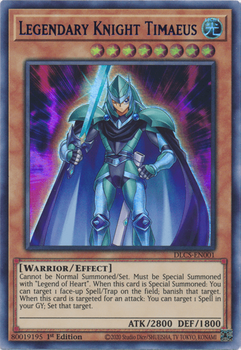 Legendary Knight Timaeus (Purple) [DLCS-EN001] Ultra Rare (ONLINE ORDER ONLY)