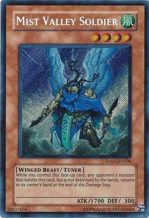 Mist Valley Soldier [HA01-EN006] Secret Rare (ONLINE ORDER ONLY)