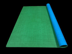 [Preorder] Megamat® 1" Reversible Blue-Green/Black-Grey Squares/Hexes (34½" x 48" Playing Surface) [Multiple Options] (Online Only)