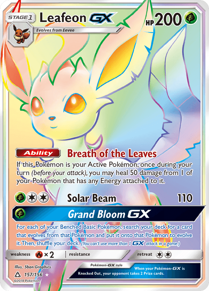 Leafeon GX (157/156) [Sun & Moon: Ultra Prism] (Online Only)