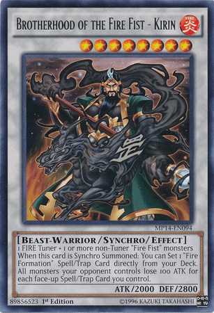 Brotherhood of the Fire Fist - Kirin [MP14-EN094] Rare (ONLINE ORDER ONLY)