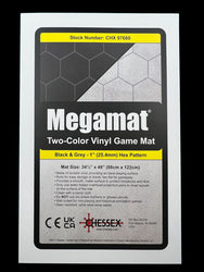 [Preorder] Megamat® 1" Reversible Blue-Green/Black-Grey Squares/Hexes (34½" x 48" Playing Surface) [Multiple Options] (Online Only)
