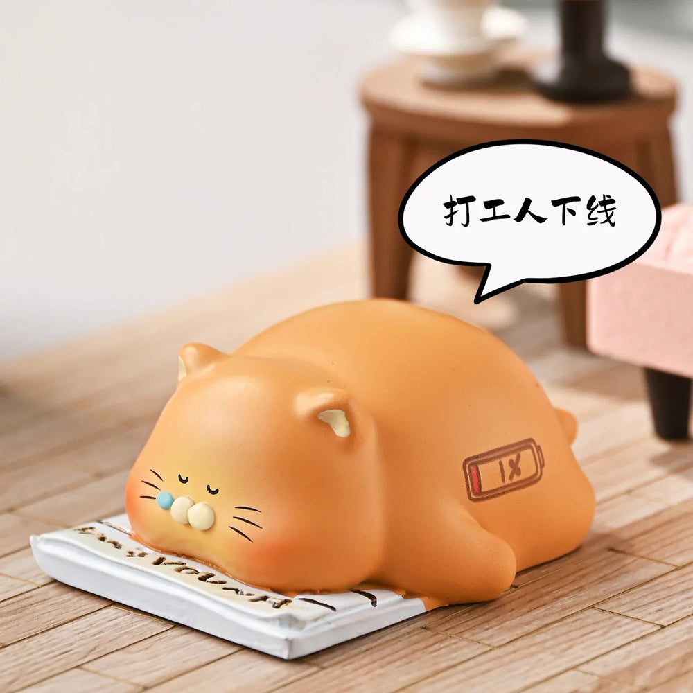 Office Cats Blind Box Figurine - Cute Cat Desk Toy Collection | 1 Random Box