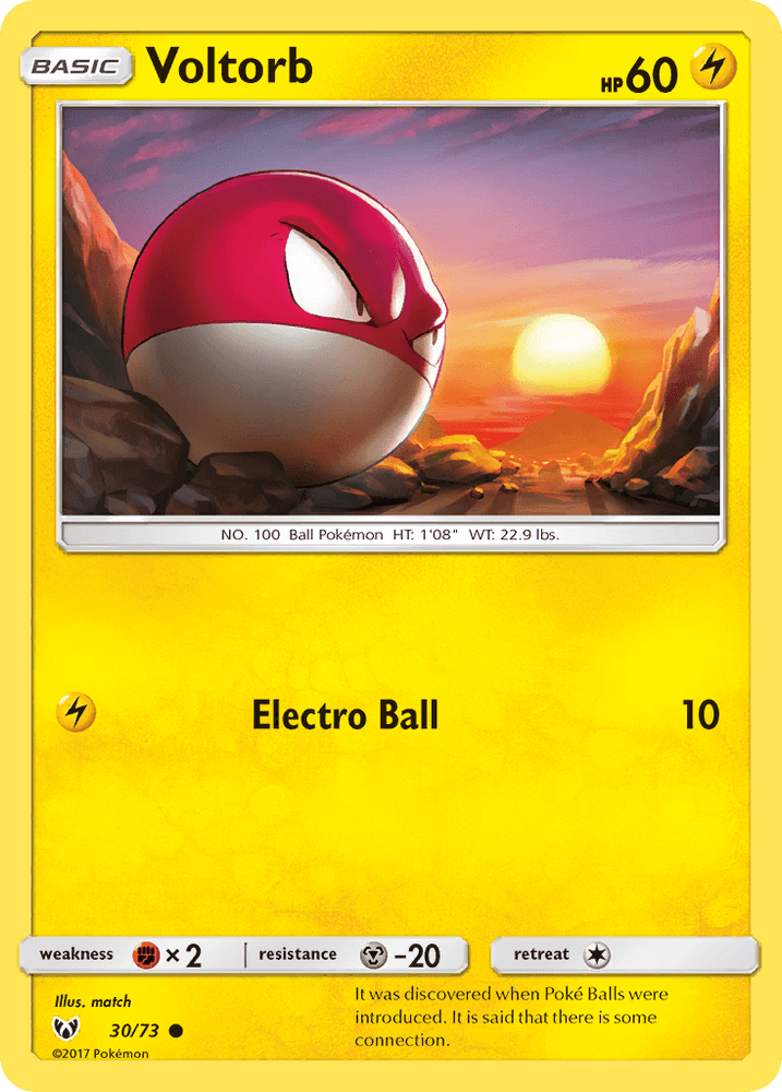Voltorb (30/73) [Sun & Moon: Shining Legends] (Online Only)