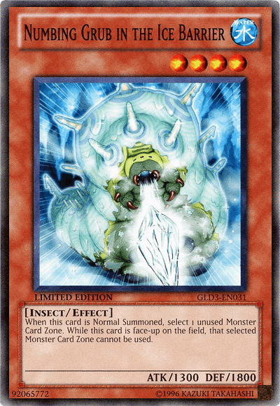 Numbing Grub in the Ice Barrier [GLD3-EN031] Common (ONLINE ORDER ONLY)
