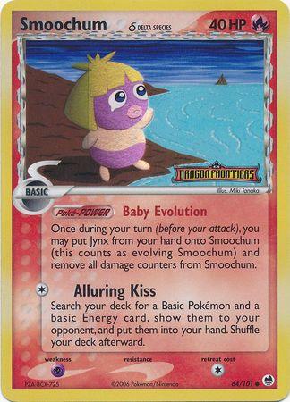 Smoochum (64/101) (Delta Species) (Stamped) [EX: Dragon Frontiers] (Online Only)