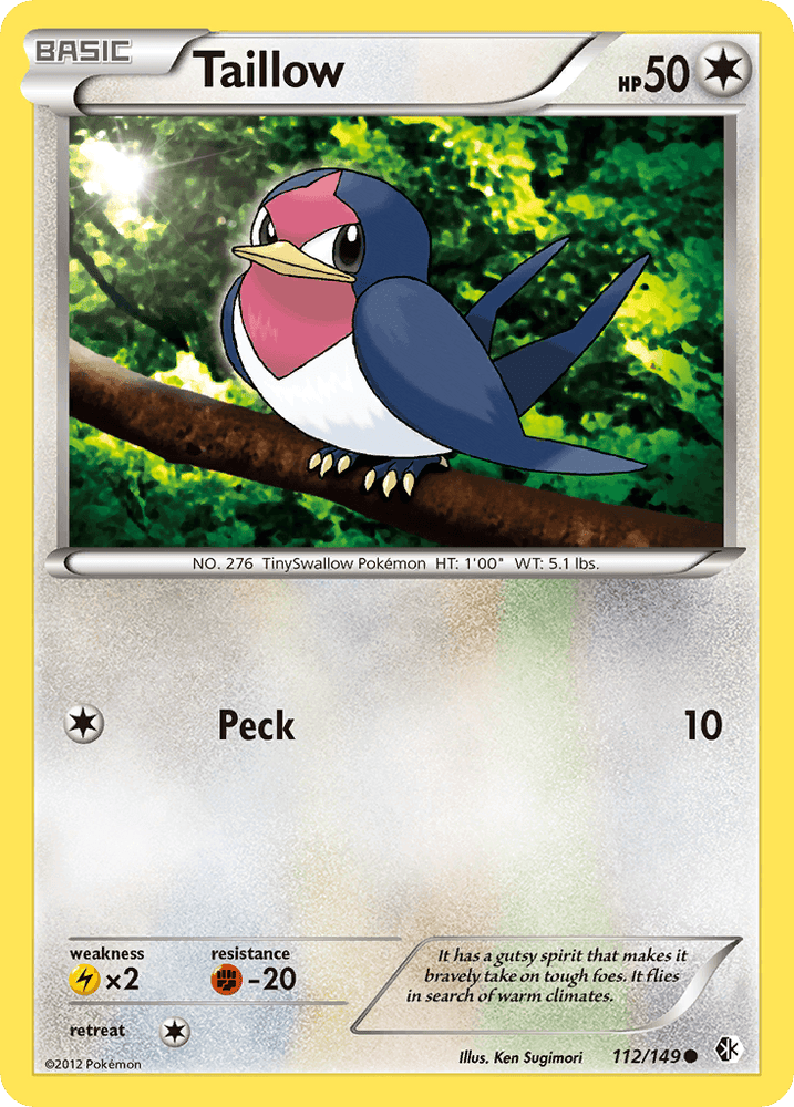 Taillow (112/149) [Black & White: Boundaries Crossed] (Online Only)