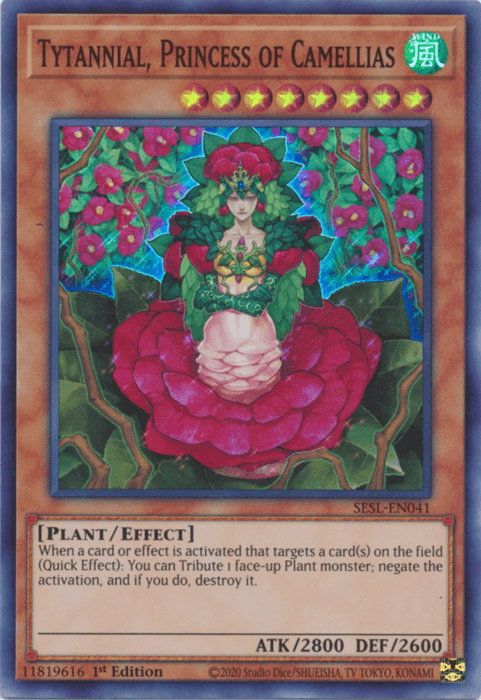 Tytannial, Princess of Camellias [SESL-EN041] Super Rare (ONLINE ORDER ONLY)