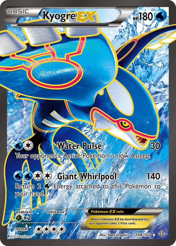 Kyogre EX (148/160) [XY: Primal Clash] (Online Only)