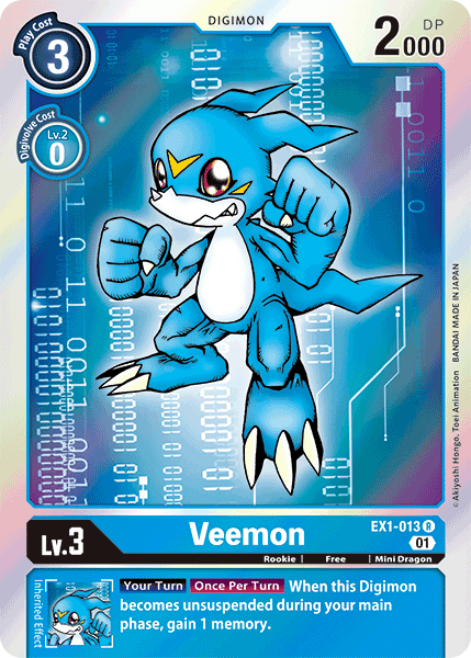 Veemon [EX1-013] [Classic Collection] (ONLINE ORDER ONLY)