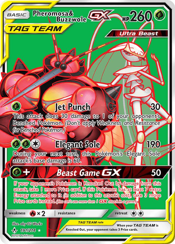 Pheromosa & Buzzwole GX (191/214) [Sun & Moon: Unbroken Bonds] (Online Only)
