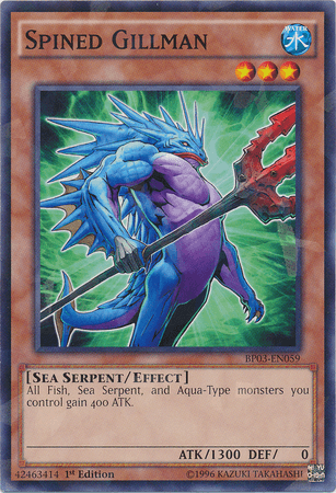 Spined Gillman [BP03-EN059] Shatterfoil Rare (ONLINE ORDER ONLY)