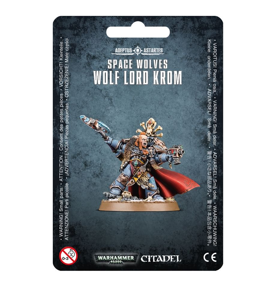 Warhammer 40K:  Space Wolves - Wolf Lord Krom (ONLINE ORDER ONLY)