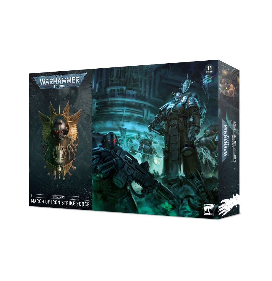 Warhammer 40K: Iron Hands – March of Iron Strike Force (ONLINE ORDER ONLY)