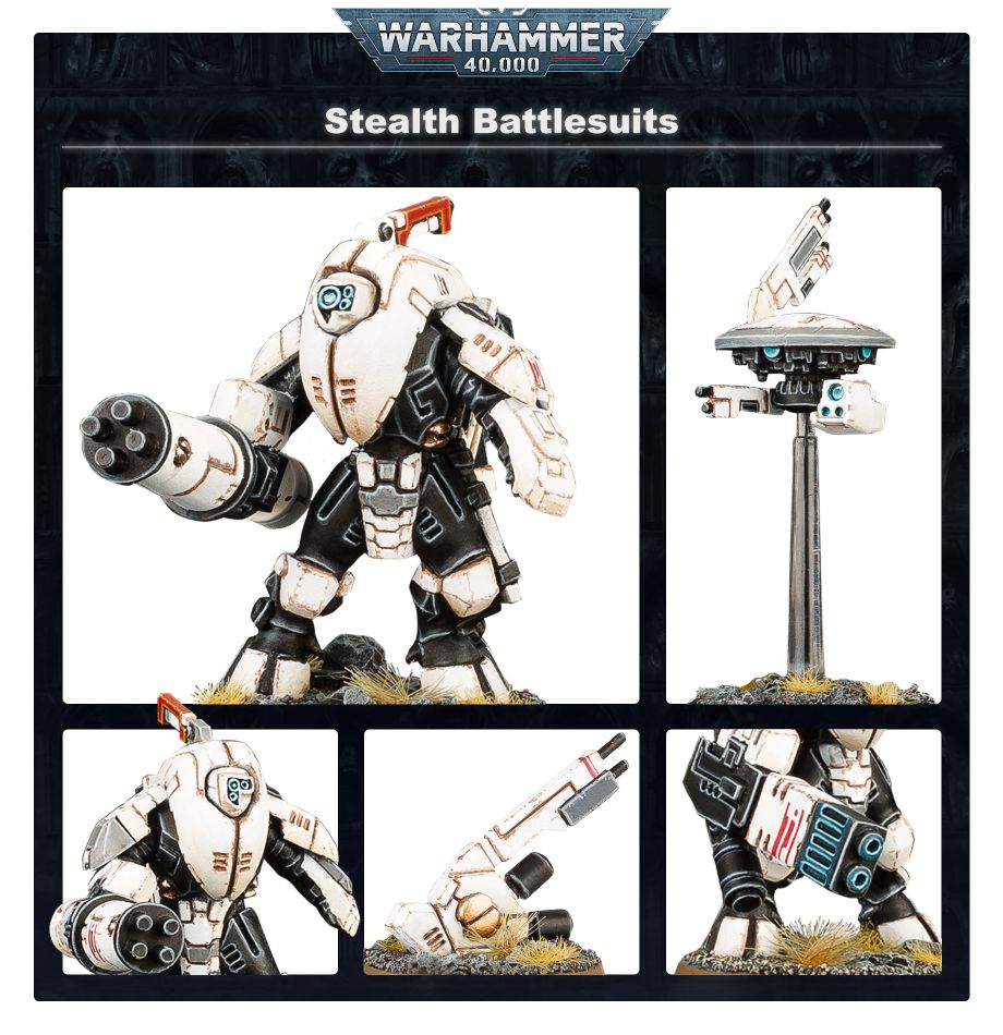 Warhammer: 40k - T'au Empire - Stealth Battlesuits (Online Order Only)