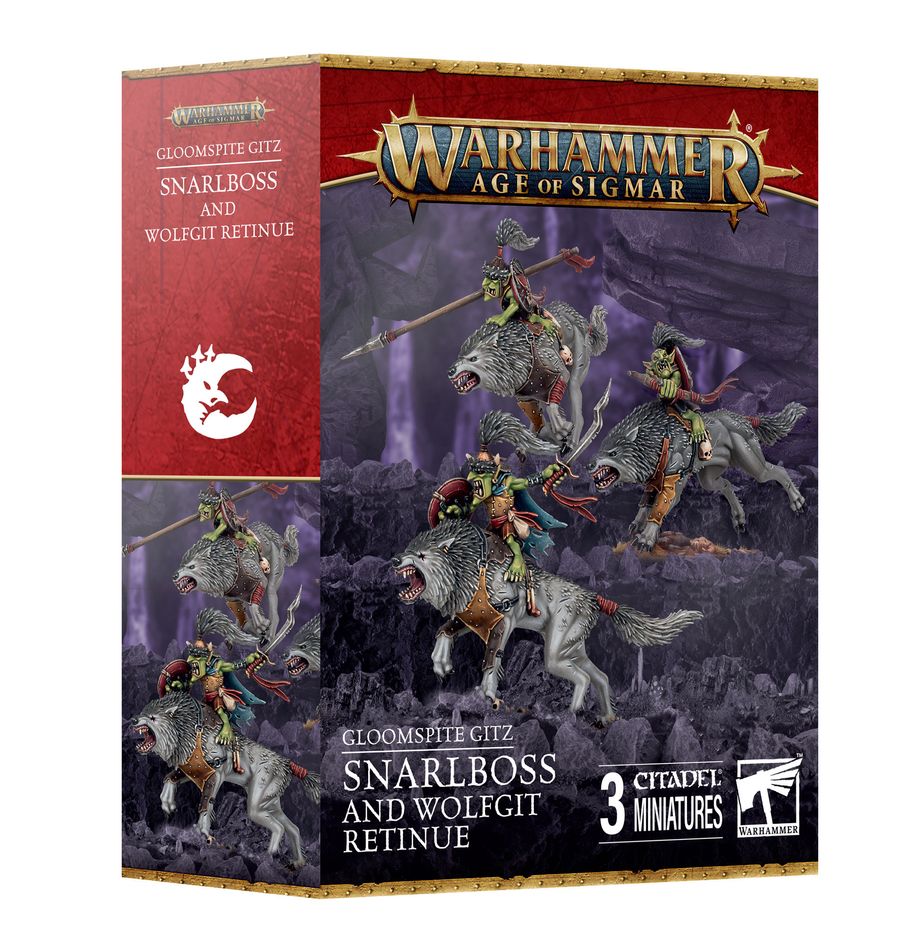 Age of Sigmar: Gloomspite Gitz - Snarlboss and Wolfgit Retinue