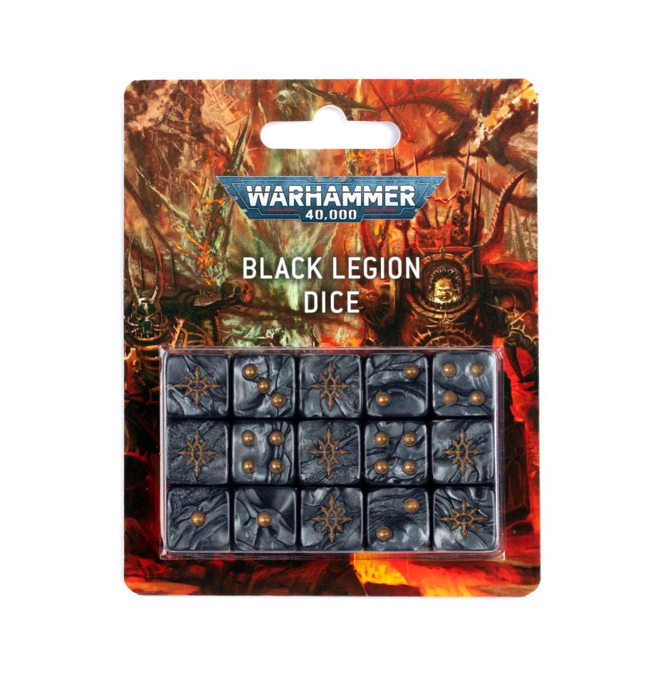 Warhammer 40K: Black Legion - Dice Set (ONLINE ORDER ONLY)