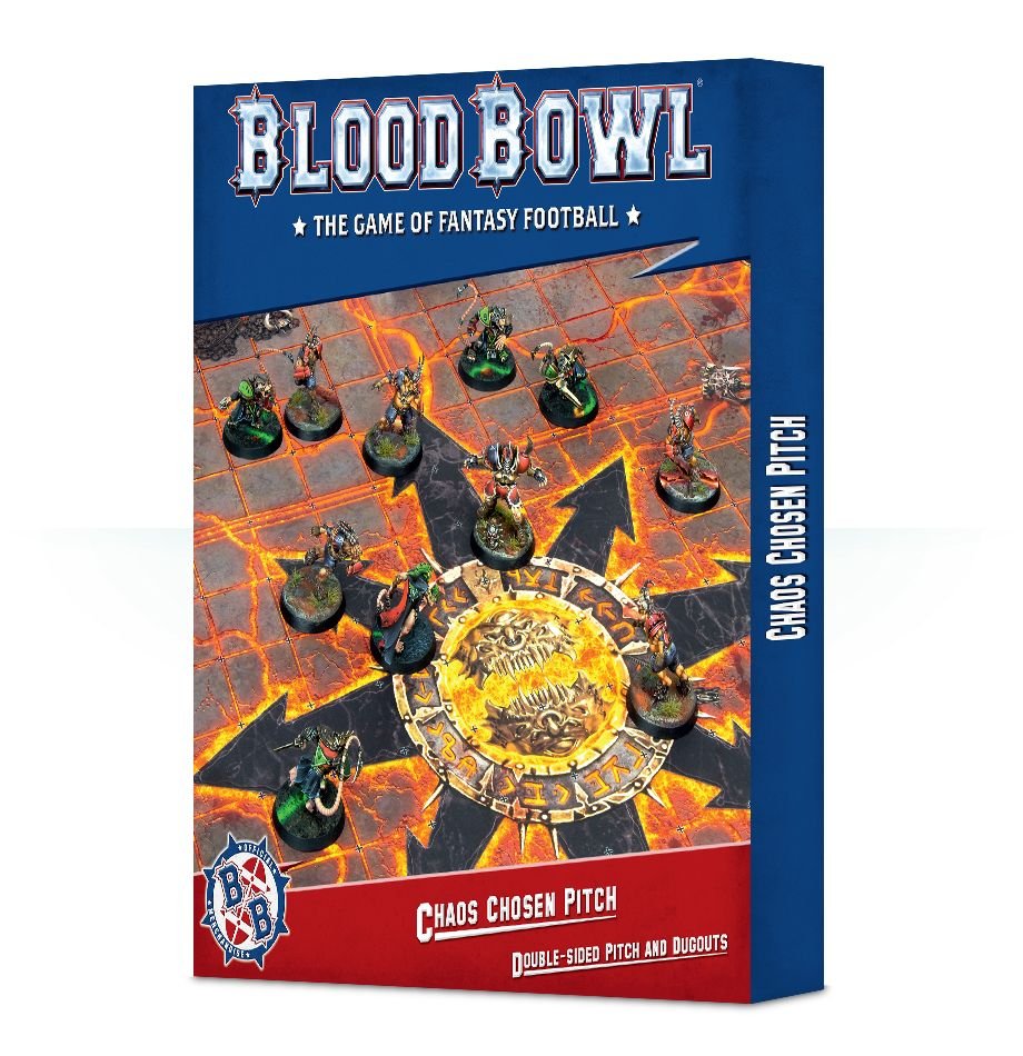 Blood Bowl: Chaos Chosen - Double-sided Pitch and Dugouts Set (ONLINE ORDER ONLY)