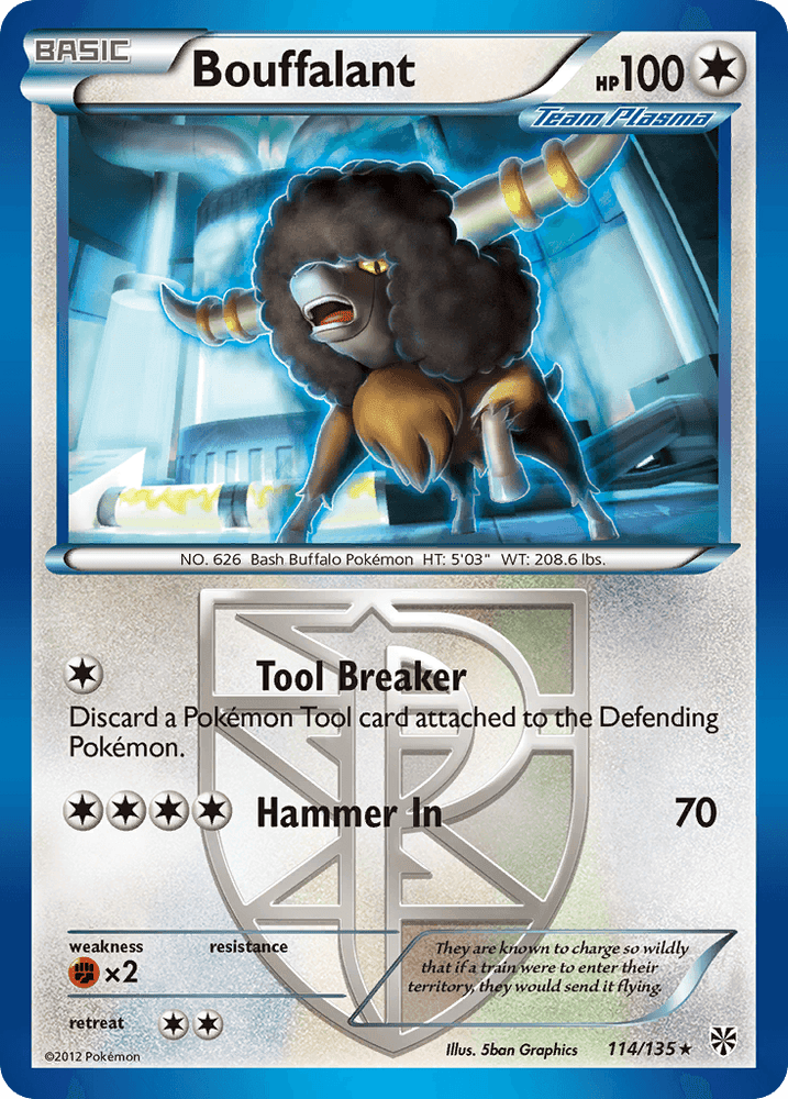 Bouffalant (114/135) [Black & White: Plasma Storm] (Online Only)