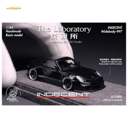 (Pre-Order) The Laboratory x ZONZO Porsche 997 Indecent - Gloss Black 1:64 (ONLINE ORDER ONLY)