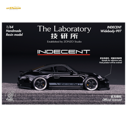 (Pre-Order) The Laboratory x ZONZO Porsche 997 Indecent - Gloss Black 1:64 (ONLINE ORDER ONLY)
