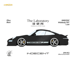 (Pre-Order) The Laboratory x ZONZO Porsche 997 Indecent - Gloss Black 1:64 (ONLINE ORDER ONLY)