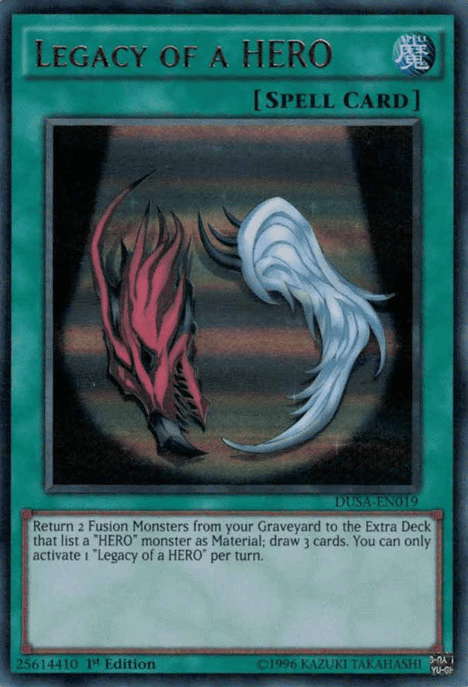 Legacy of a Hero [DUSA-EN019] Ultra Rare (ONLINE ORDER ONLY)