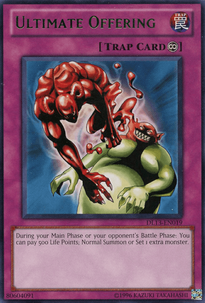Ultimate Offering (Green) [DL13-EN019] Rare (ONLINE ORDER ONLY)