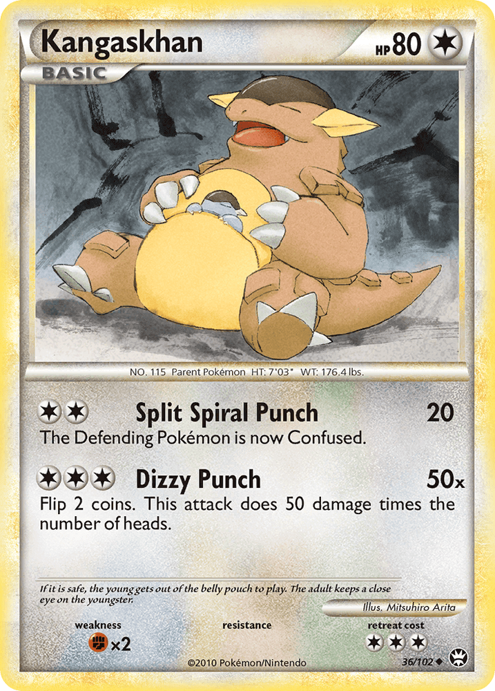 Kangaskhan (36/102) [HeartGold & SoulSilver: Triumphant] (Online Only)