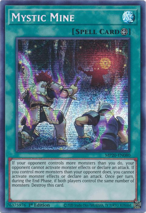 Mystic Mine [MP20-EN080] Prismatic Secret Rare (ONLINE ORDER ONLY)