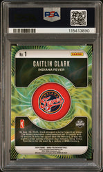 Graded 2024 Panini Prizm Caitlin Clark #1 Fractal Rookie RC Basketball Card PSA 10 Gem Mint (ONLINE ORDER ONLY)