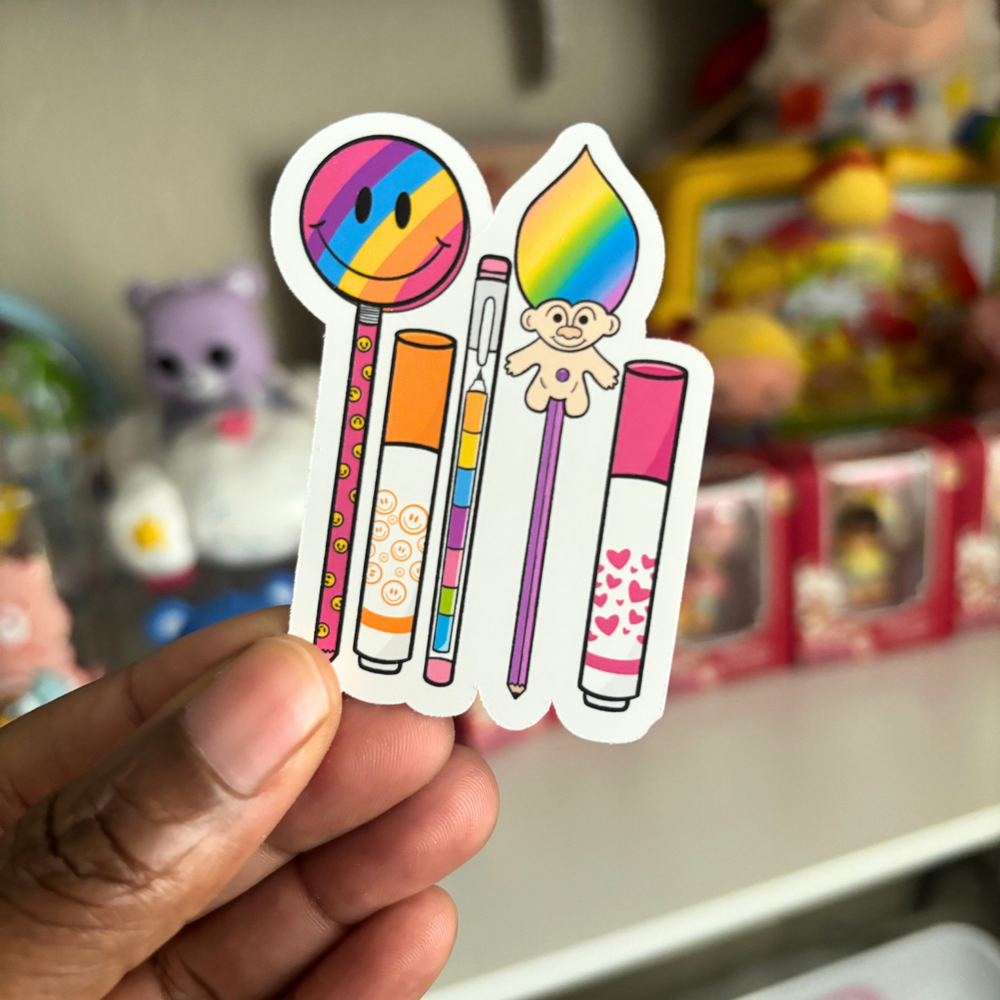 90's Stationery | Sticker Die Cut (ONLINE ORDER ONLY)