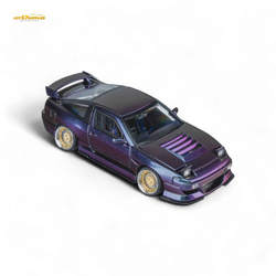 MicroTurbo Custom 180SX Spirit Rei - Purple Chameleon GMHS 2025 Special Edition 1:64 (ONLINE ORDER ONLY)